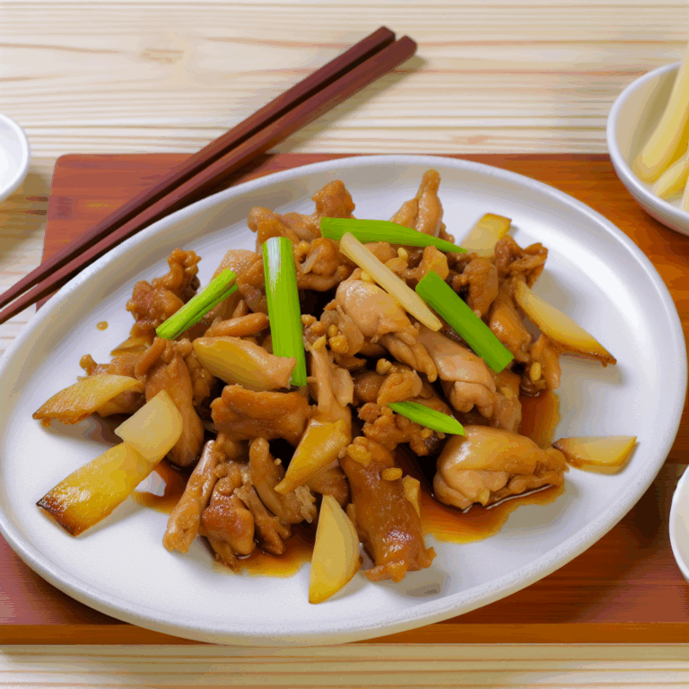 芒種薑香雞搭配嫩雞腿肉與爆香薑片